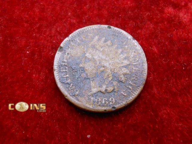 Lot 36-086692 - Semi-Key 1869 US Indian Head Cent.