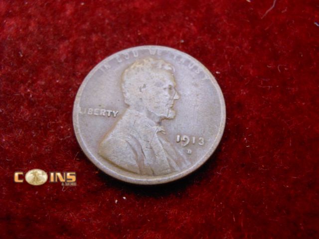 Lot 36-486657 - Semi Key 1913-D Lincoln Wheat Cent.