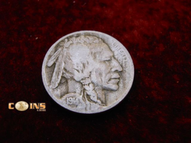 Lot 36-486550 - Semi-Key 1914-S Buffalo Nickel.  Full Date and Mint Mark. Horn Visible.