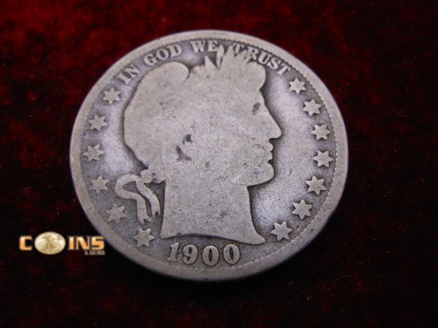 Lot 36-487726 - 1900 Silver Barber Half Dollar.