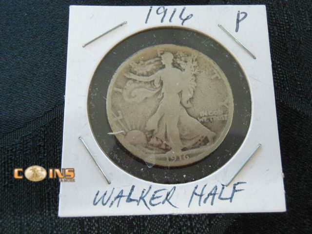 Lot 36-486442 - BETTER 1916 Silver Walking Liberty Half Dollar.