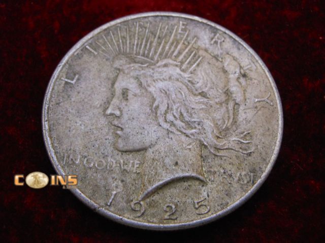 Lot 36-488347 - 1925 Silver Peace Dollar.