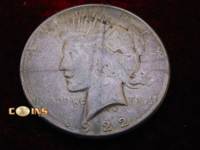 Lot 36-486311 - 1922-S Silver Peace Dollar.