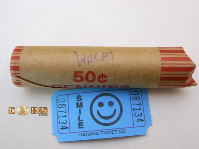 Lot 36-087134 - Roll of Assorted Lincoln Wheat Cents.