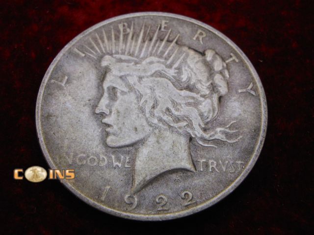 Lot 36-486409 - 1922 Silver Peace Dollar.