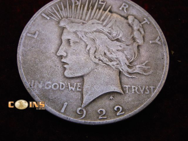 Lot 36-486569 - 1922-D Peace Silver Dollar.