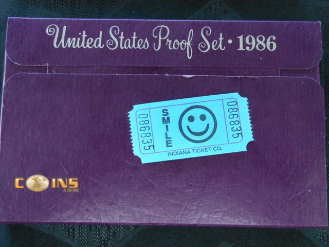 Lot 36-086835 - 1986 US Mint Proof Set.