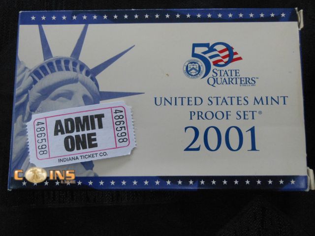 Lot 36-486598 - 2001 US Mint Proof Set.