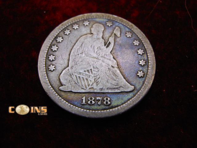 Lot 36-487330 - BETTER 1878-CC Silver Seated Quarter, LIBERTY Visible.