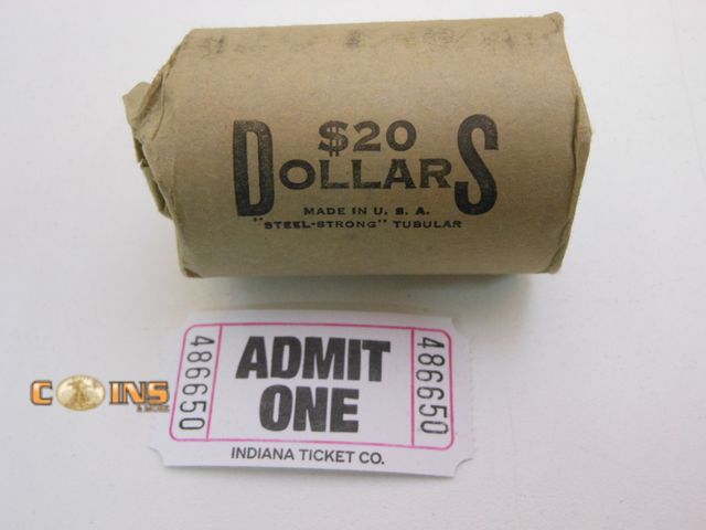 Lot 36-486650 - Roll of 20 Eisenhower Dollars.