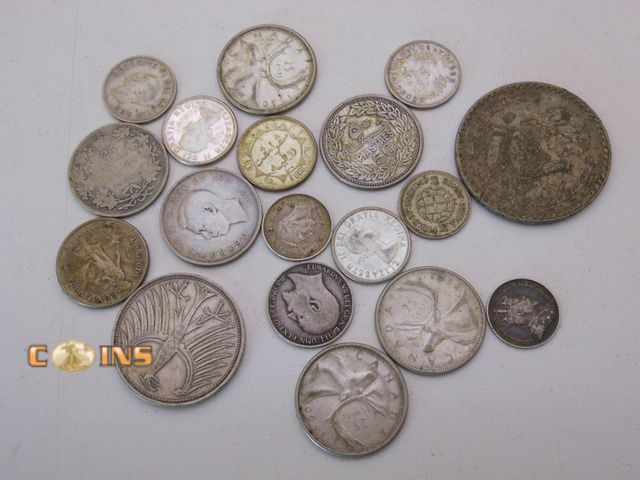 Lot 36-488329 - Lot of Assorted Foreign Silver Coins, Total Weight of 83.8 Grams.
