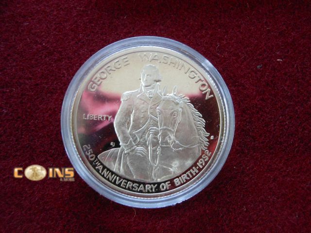 Lot 36-2381711 - 1982 Silver Proof Washington Commemorative Half Dollar in Box With COA.