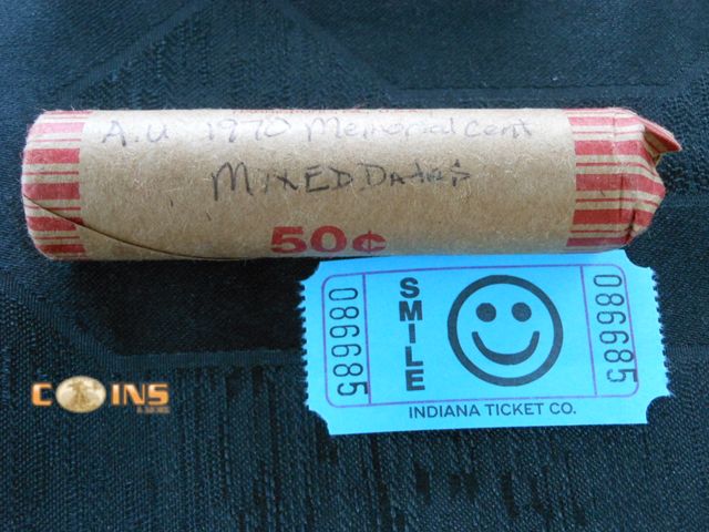 Lot 36-086685 - Roll of 1970's Memorial Cents.