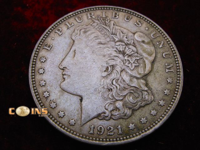 Lot 36-087105 - 1921 Morgan Silver Dollar.