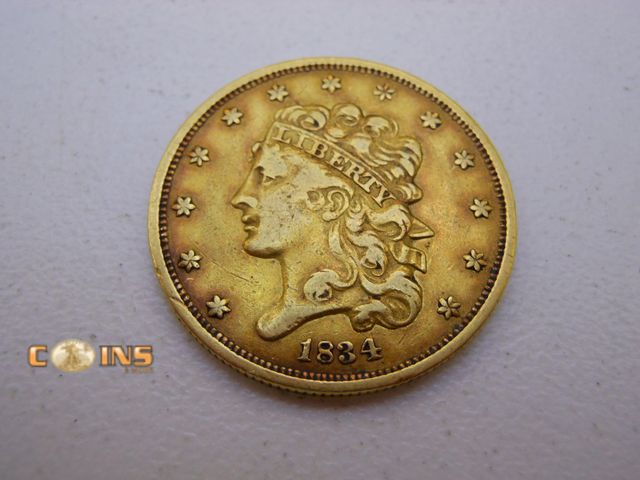 Lot 36-489109 - 1834 Classic Gold Half Eagle $5 Coin