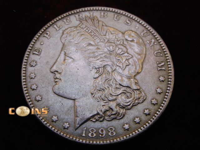 Lot 36-486373 - 1898 Morgan Silver Dollar.  Full Breast Feathers.