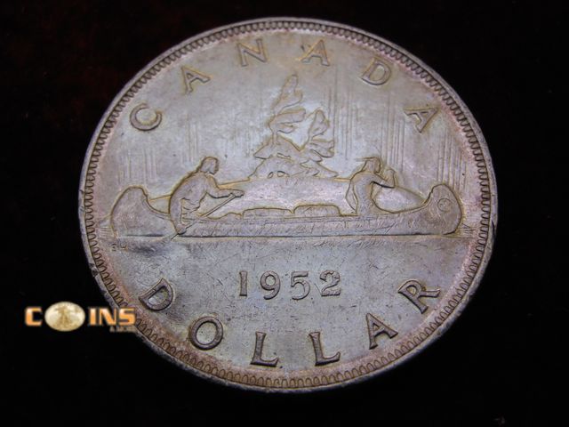 Lot 36-486252 - 1952 Silver Canadian Dollar.