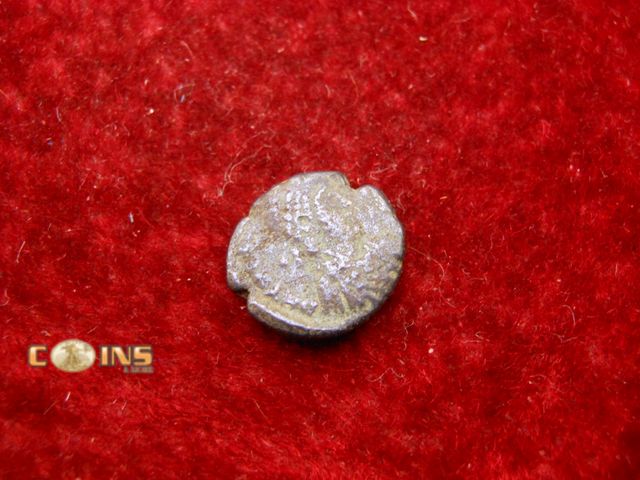 Lot 36-086583 - Theodosius I...379-395AD...AE 13mm...Reverse...Cross Rho/Emperor /Captive.