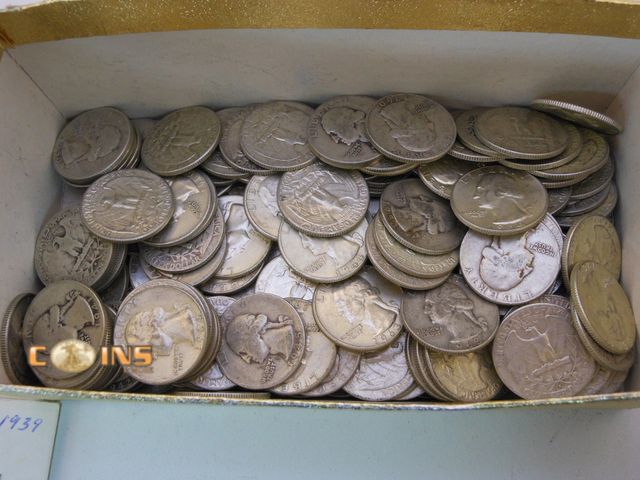 Lot 36-4867651 - Lot of Four Silver Quarters Pulled Randomly From Coins Pictured.