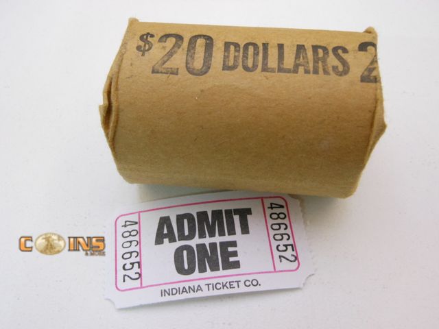 Lot 36-486652 - Roll of 20 Eisenhower Dollars.