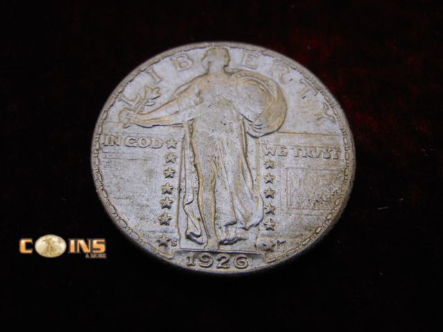Lot 36-486512 - XF/AU 1926-S Silver Standing Liberty Quarter.  Fantastic Eye Appeal.