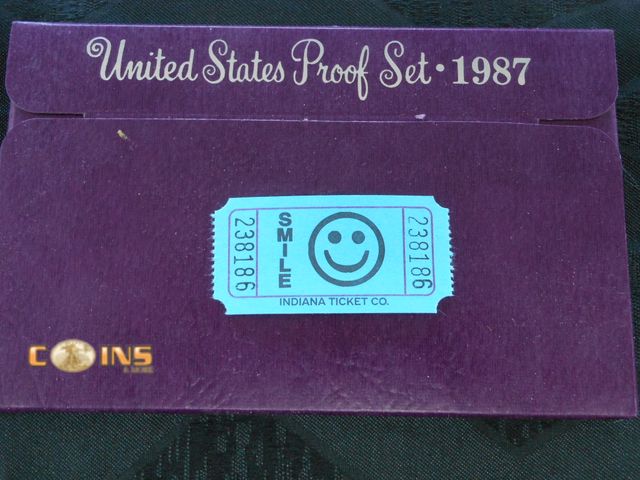 Lot 36-238186 - 1987 US Mint Proof Set.