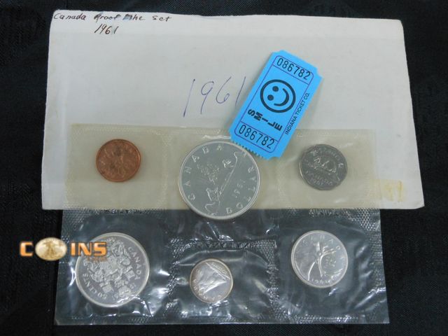 Lot 36-086782 - 1961 Silver Canadian Proof Like Set.