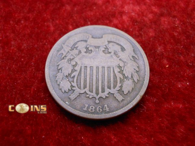 Lot 36-486682 - 1864 US Two Cent Piece.  180 Degree Rotation ERROR.