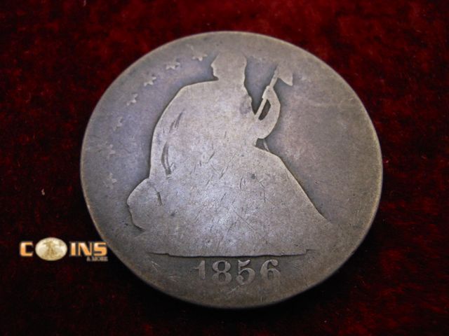 Lot 36-238236 - 1856-O Silver Seated Half Dollar.