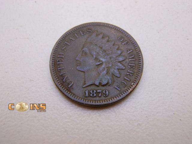 Lot 36-087123 - Better Date and Condition 1879 US Indian Head Cent.