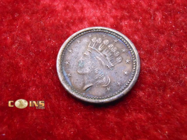 Lot 36-086755 - 1864 Civil War Token Union For Ever Indian Princess.