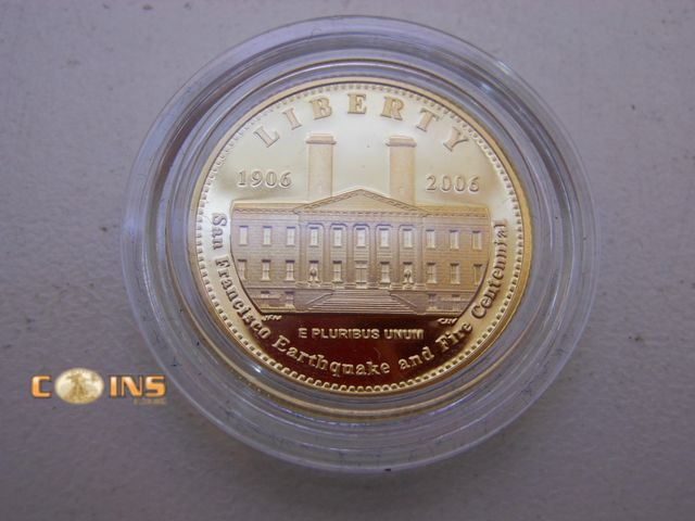 Lot 36-489603 - GOLD 2006-S San Francisco Old Mint Commemorative $5 Gold in Original Package With COA.