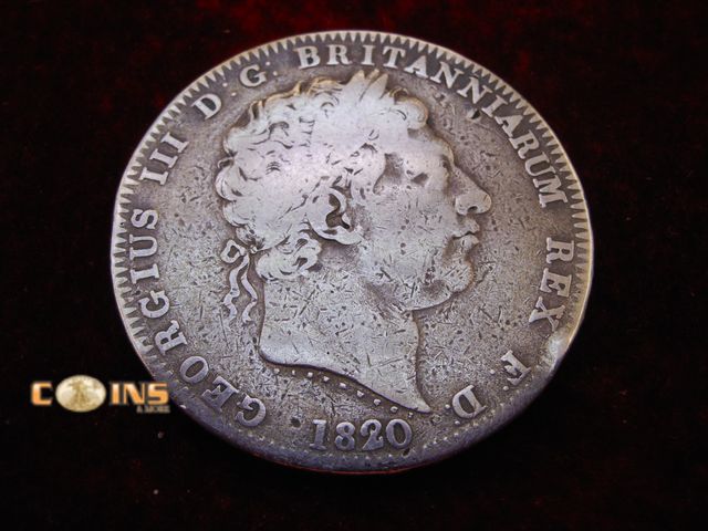 Lot 36-238260 - Great Britain-1820 Crown-George III >.925 Silver!!!