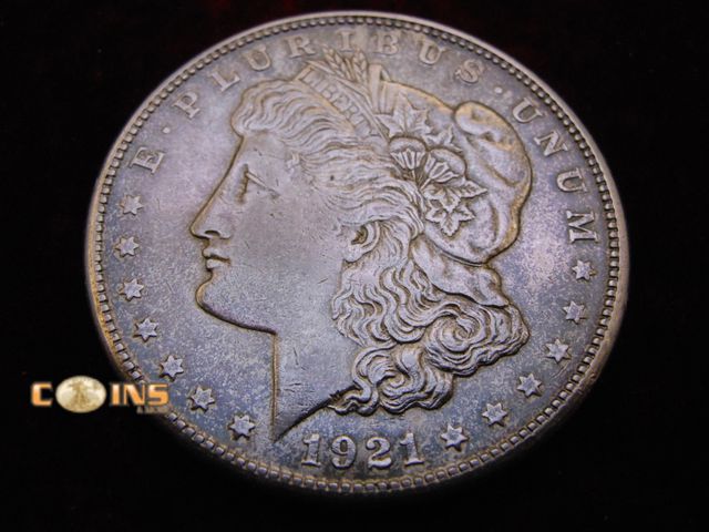 Lot 36-486304 - 1921-S Morgan Silver Dollar.