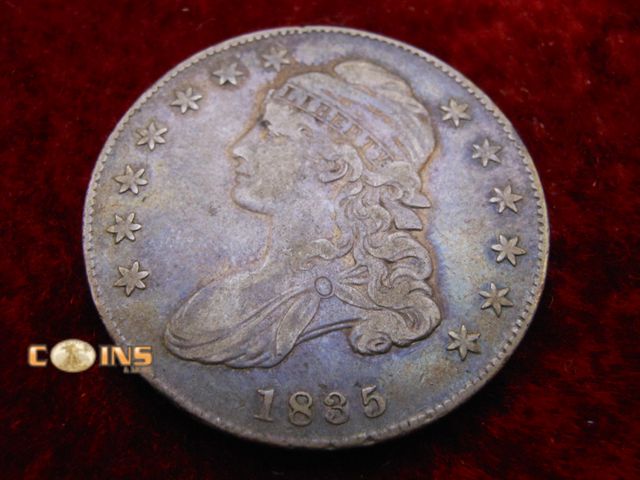 Lot 36-086753 - Better Condition 1835 Silver Bust Half Dollar.
