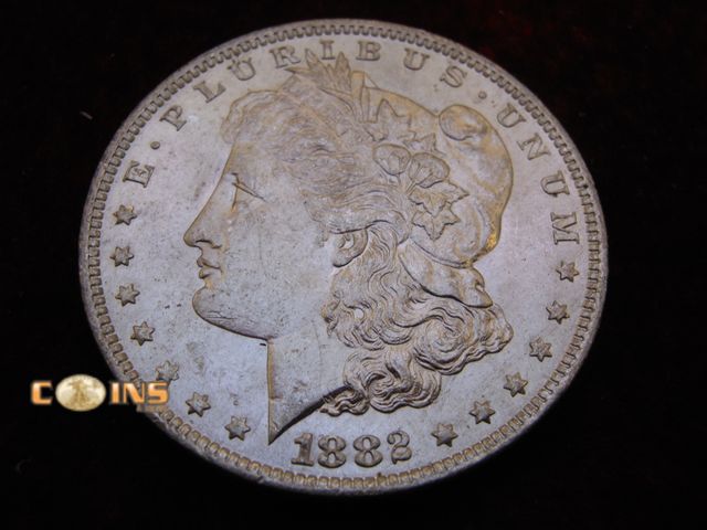 Lot 36-486370 - UNC/BU 1882-O Morgan Silver Dollar.  Full Breast Feathers.
