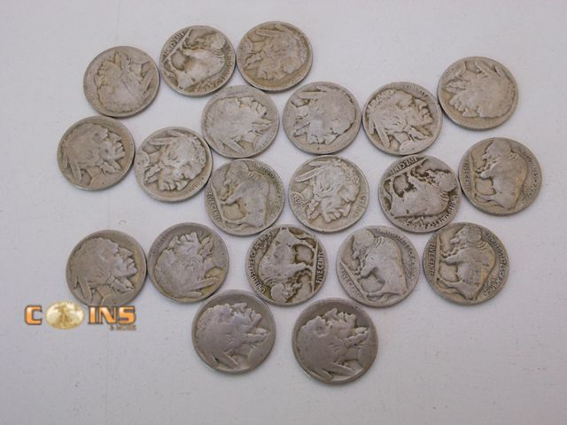 Lot 36-488385 - Large Lot of Assorted US Buffalo Nickels.