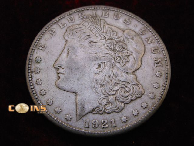 Lot 36-486393 - 1921-S Morgan Silver Dollar.
