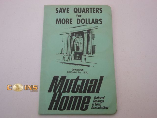 Lot 36-087153 - $5 Face Value Vintage Savings Book With 20 Silver Quarters, See All Pictures.