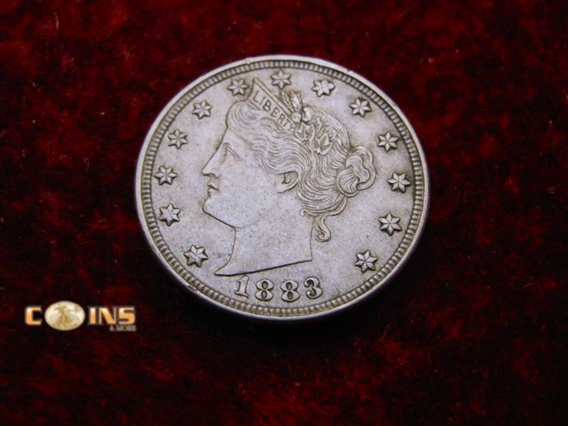 Lot 36-086733 - AU/UNC 1883 No Cents Liberty Head or "V" Nickel.