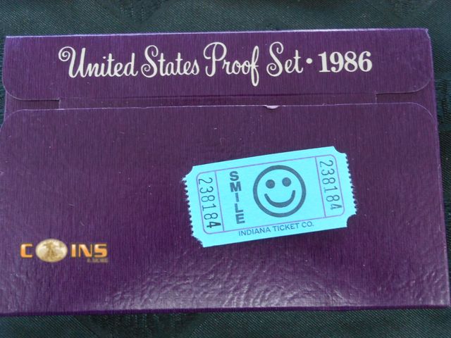 Lot 36-238184 - 1986 US Mint Proof Set.