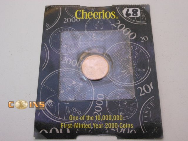 Lot 36-486588 - BETTER 2000 Cheerios Penny.  Comes in Original Card.