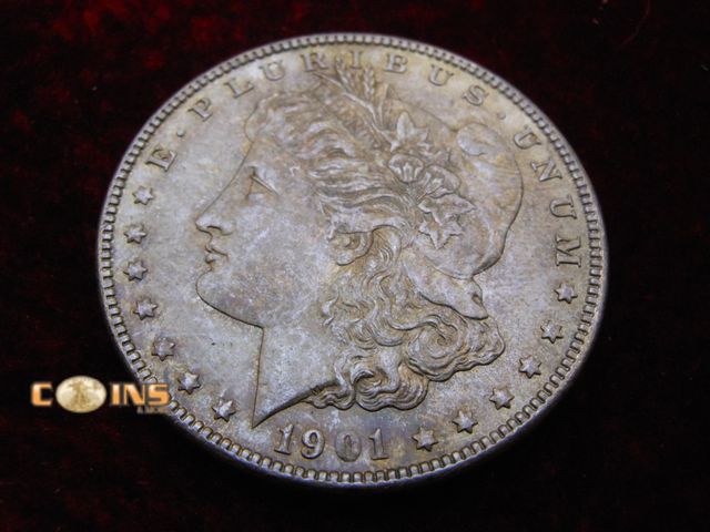 Lot 36-486665 - AU/BU 1901-O Morgan Silver Dollar.