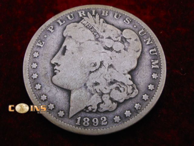 Lot 36-489128 - SEMI-KEY 1892-S Morgan Silver Dollar.