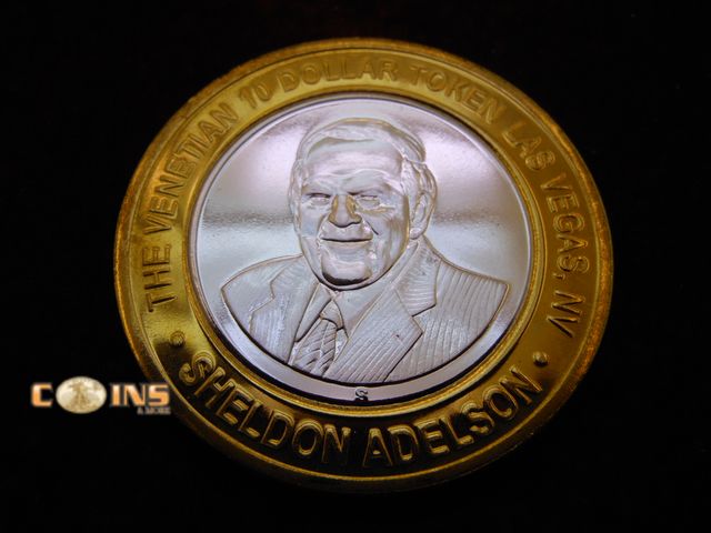 Lot 36-489149 - $10 Silver Las Vegas Token.  Marina Bay Sands.