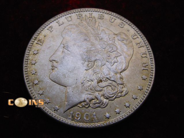 Lot 36-486669 - AU/BU 1901-O Morgan Silver Dollar.