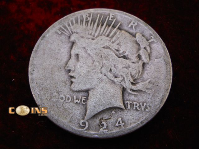 Lot 36-488339 - 1924-S Silver Peace Dollar.