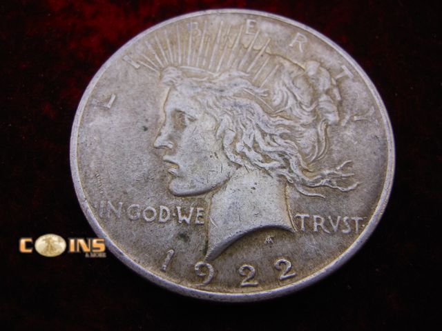 Lot 36-488281 - 1922 Silver Peace Dollar.