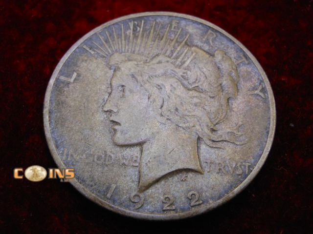 Lot 36-489220 - 1922-S Silver Peace Dollar.