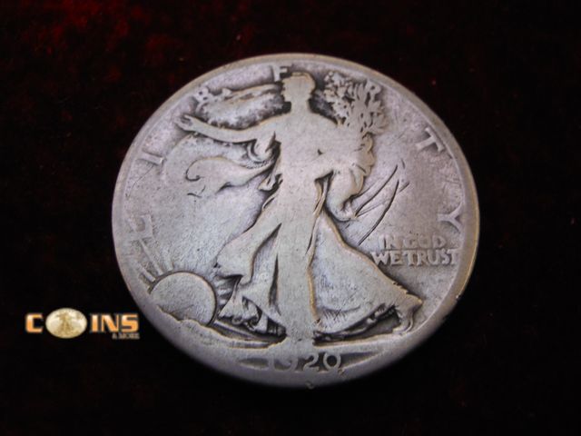 Lot 36-489145 - 1920-D Silver Walking Liberty Half Dollar.